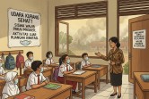 Udara di Pelalawan Kurang Sehat, Siswa Wajib Pakai Masker, Aktivitas Luar Ruangan Dibatasi