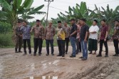 Bupati Rokan Hilir Tinjau Jalan Rusak di Sei Menasib, Perbaikan Segera Dilakukan