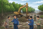 Polisi Tetapkan Tersangka Pembuka 111 Hektare Kawasan Mangrove Dumai