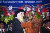 Hadiri Wisuda XVIII Sarjana dan Pascasarjana IsNJ Bengkalis, Hj. Kasmarni Berpesan Wisuda Ini Bukan Akhir Perjuangan