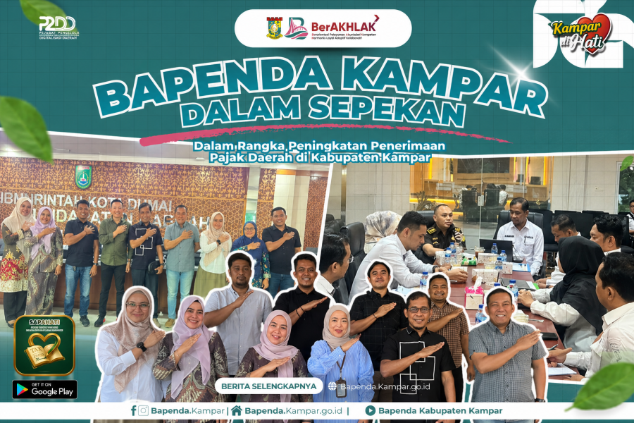 Genjot PAD, Bapenda Kampar Intensifkan Validasi Lapangan dan Sinergi Antar