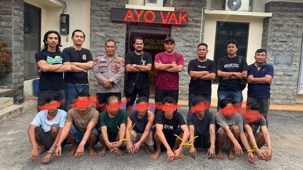 Polisi Bongkar 'Sindikat Cincang Mobil' di Pelalawan, 8 Pelaku Ditangkap