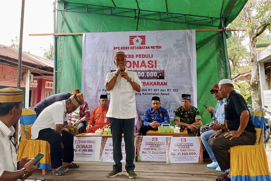 KKSS Bersatu: Salurkan Donasi Rp98 Juta untuk Korban Kebakaran Pasar BOM