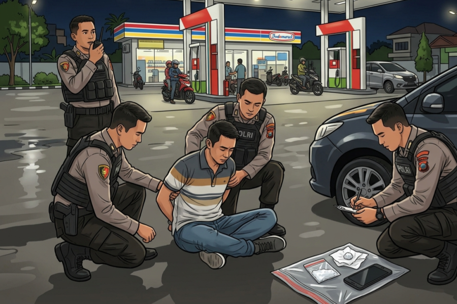 Polres Bengkalis Tangkap Pengedar Sabu di Mandau