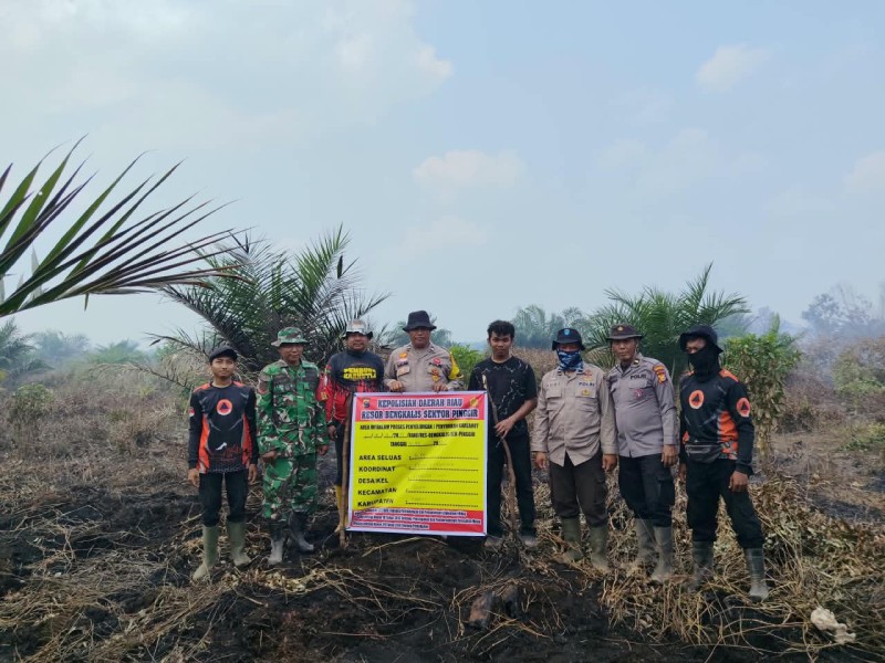 Diduga Bakar Kawasan Hutan untuk Jadi Kebun, Warga Bengkalis Jadi Tersangka