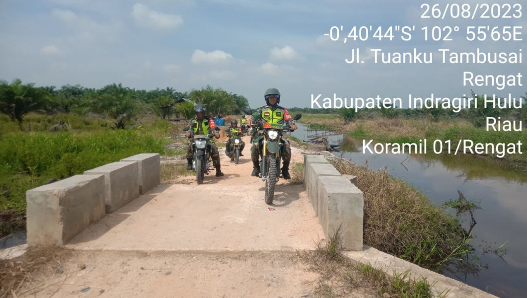 Cegah Karhutla, Babinsa Koramil01/Rengat Melaksanakan Sosialisasi di Wilayah Binaannya