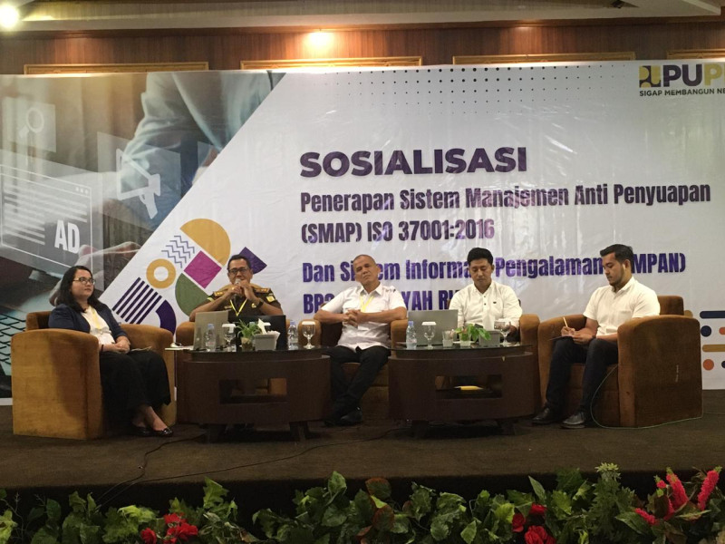 Sosialisasi Penerapan Sistem Manajemen Anti Penyuapan, Kasi B Bidang Intelijen Jadi Narasumber