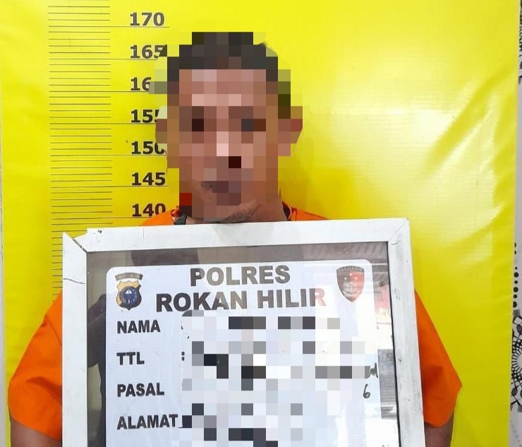 Sat Reskrim Polres Rohil Amankan Pelaku Dugaan Tindak Pidana Bidang Kehutanan