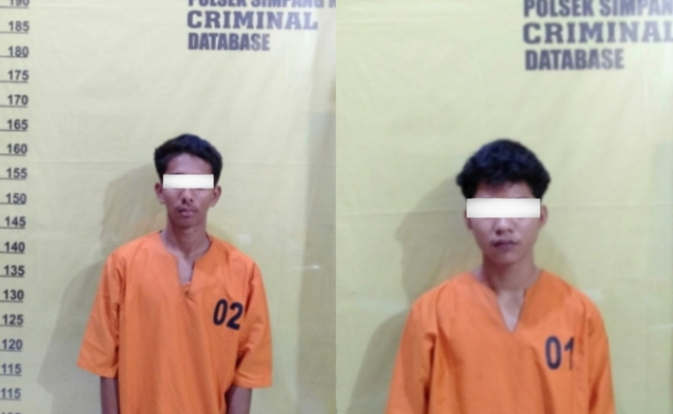 Pemuda dan Remaja Curi 3 Unit HP Saat Warga Sedang Tidur, Ditangkap Polsek Simpang Kanan