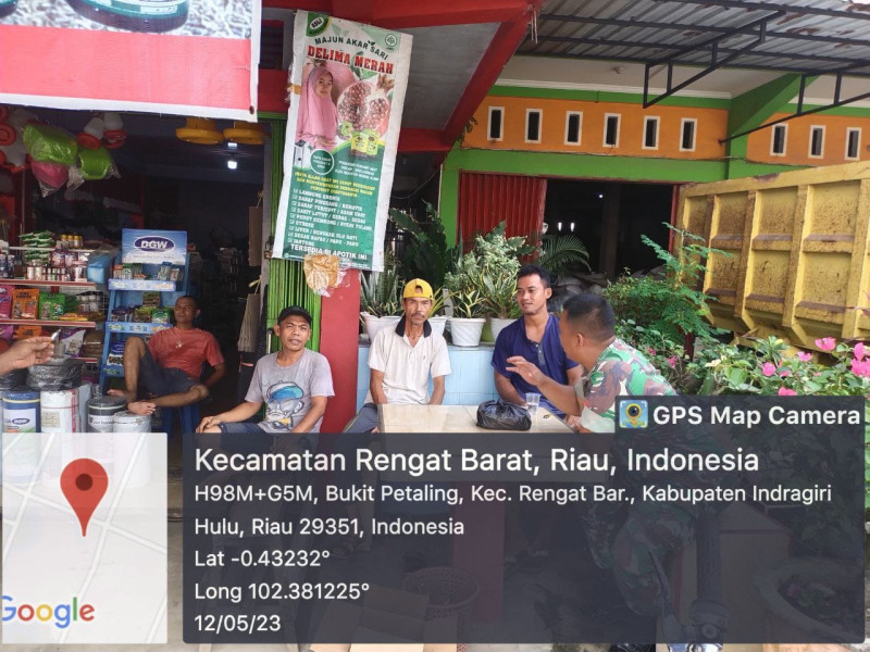 Diteksi Secara Dini Melalui Komsos, Babinsa Dekatkan Dengan Warga Binaan