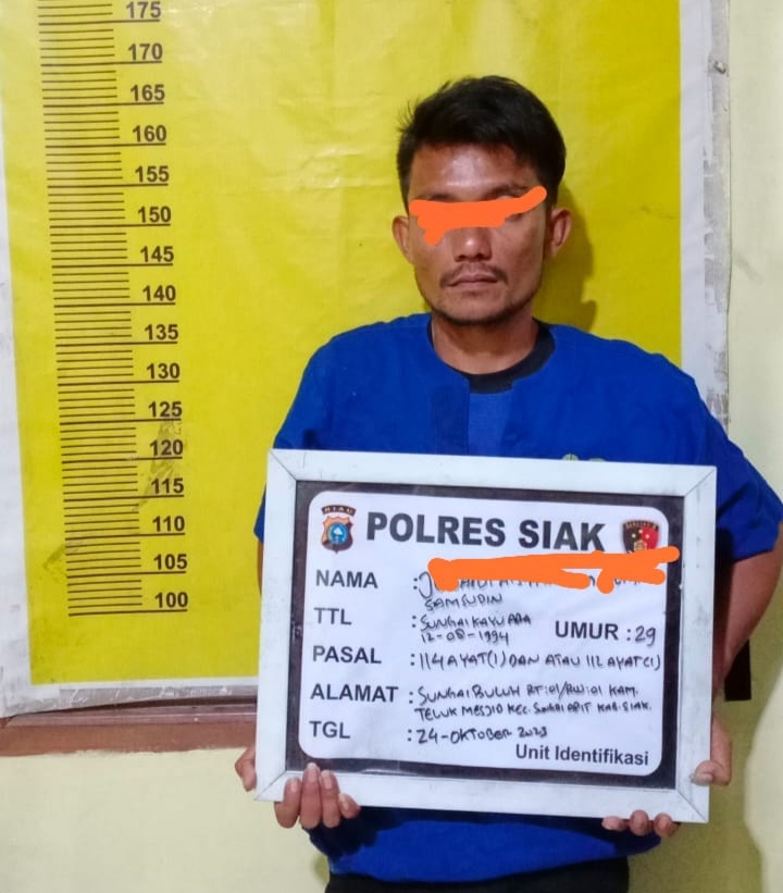 Tim Opsnal Polsek Bungaraya amankan Pelaku Narkotika Jenis Sabu-sabu