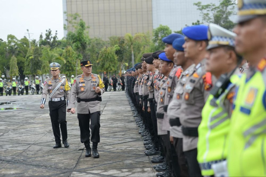 Polda Riau Terjunkan Personil Tiga Ribu hingga Idul Fitri 1444 H
