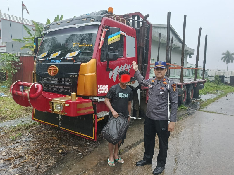 Tidak Sampai Dua Jam Pelaku Tabrak lari di Perawang Di Temukan