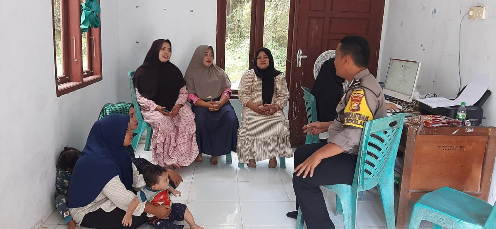 OMB Polsek Tanah Putih, Melalui Bhabinkamtibmas Patroli dan Sosialisasi Pemilu Damai