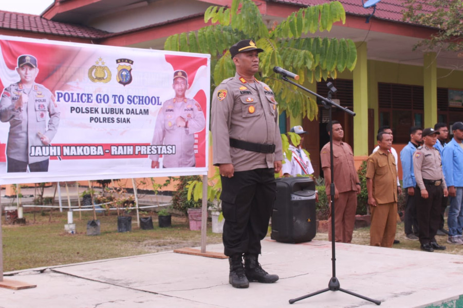 Kegiatan Police Goes To School Oleh Kapolsek Lubuk Dalam AKP JANUAR EDDWIN SITOMPUL