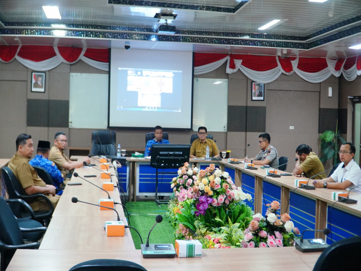 Bupati Kampar H. Ahmad Yuzar Ikuti Rakor Pengendalian Inflasi dan Penguatan Perlindungan Perempuan dan Anak