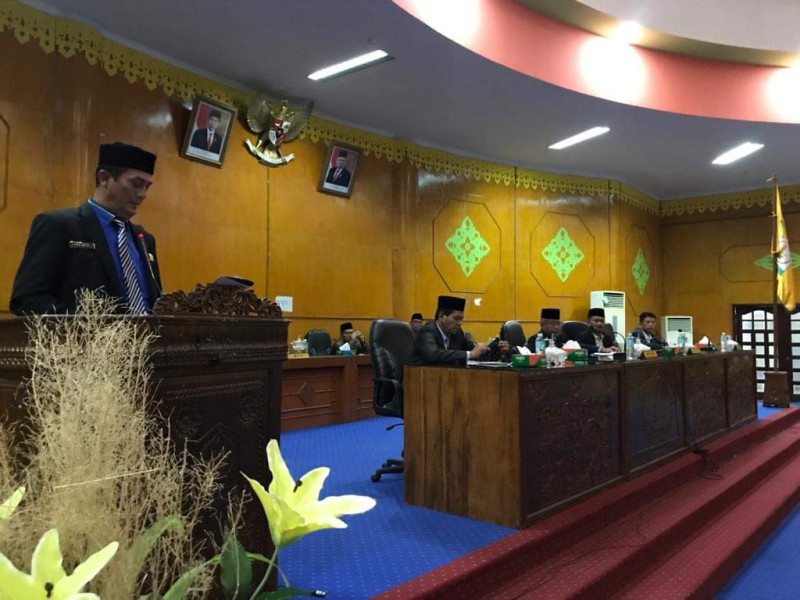 DPRK Aceh Tamiang Rapat Paripurna, Terima Laporan Pansus Terkait LKPJ Bupati Aceh Tamiang TA 2022