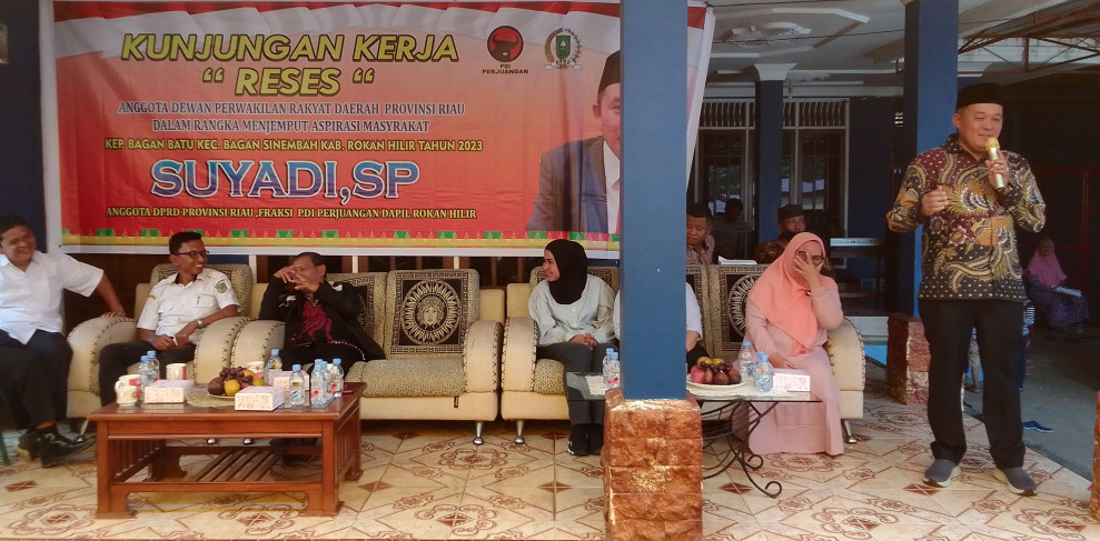 Reses Tiga Titik di Bagan Sinembah, Suyadi Serap Aspirasi Masyarakat