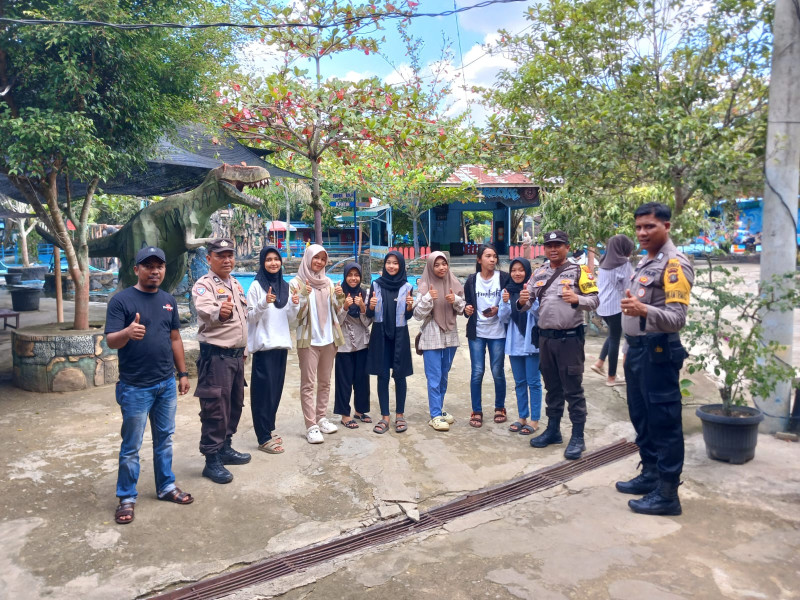 Beri Rasa Aman Kepada Masyarakat Ditempat Keramaian, Polsek Bagan Sinembah dan Jajaran Patroli
