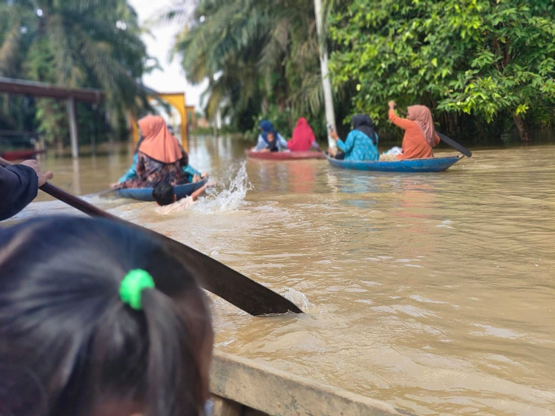Desa Sontang Terendam Banjir, Ribuan Warga Terdampak