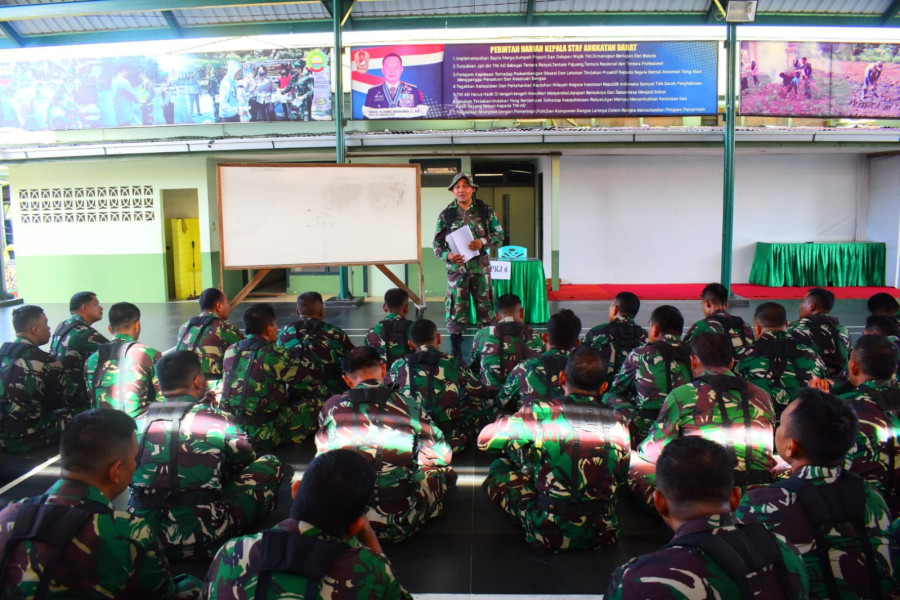 Kodim 0302 /Inhu gelar Latihan Perorangan Jabatan Yang Dipusatkan di Makodim 0302 /Inhu