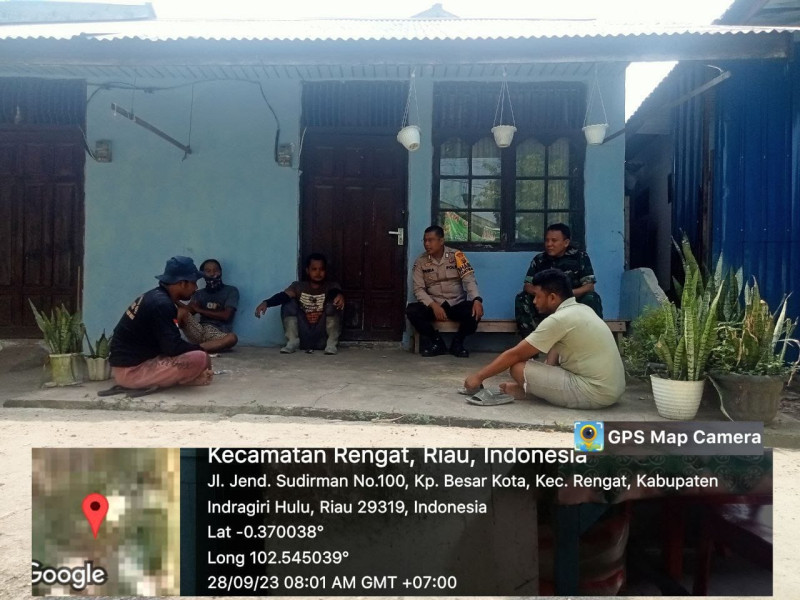 Bina Keharmonisan, Antata Babinsa dan Bhabinkamtibmas Jalankan Komsos di Warga Binaan