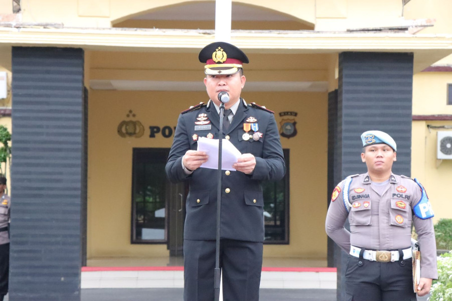 Polres Rohil Gelar Upacara Peringatan Hari Lahir Pancasila 1 Juni 2023