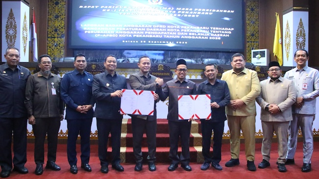 APBD Perubahan 2026 Pekanbaru Disahkan Rp3,26 Triliun
