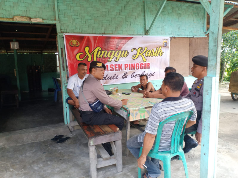 Polres Bengkalis Gelar Kegiatan Minggu Kasih di Kecamatan Pinggir