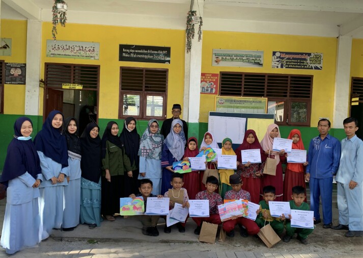 Gebyar Hardiknas 2023, Kampus Mengajar Angkatan 5 Mahasiswa UNRI dan  UNTIRTA di SD Islam Al-Husnayaini