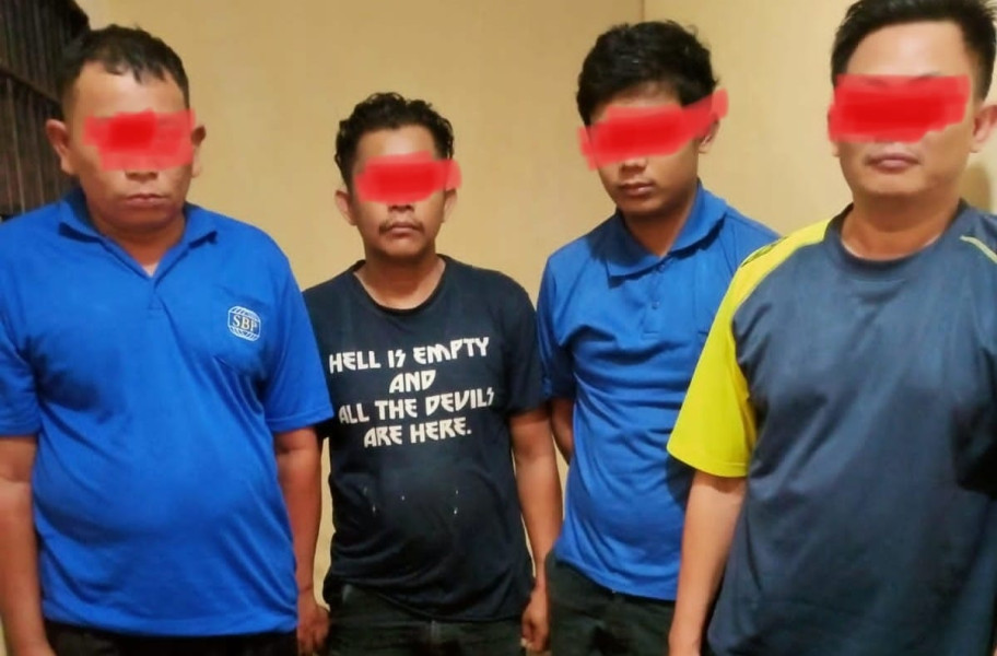Empat Pelaku Penggelapan Barang Milik PT.IKPP Perawang Diamankan Tim Opsnal Polsek Tualang