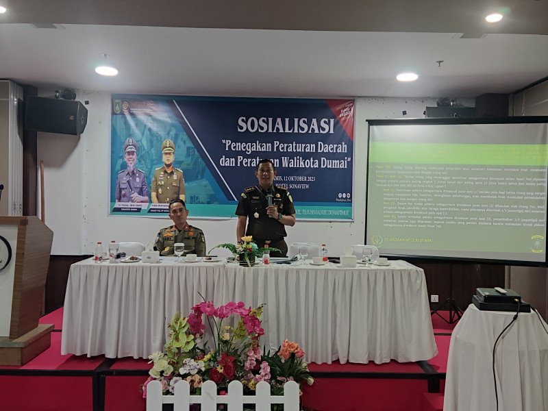 Satpol PP Gandeng Kejari Gelar Sosialisasi Jaga Ketertiban Umum Kota Dumai Bebas dari Asusila