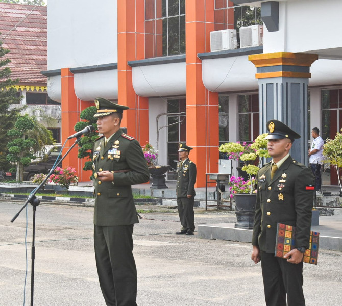 Komandan Kodim 0302/Inhu Letkol Kav Dani Prasetyo Wibowo, S.Sos, M.I.P menjadi Irup Upacara Kesaktian Pancasila