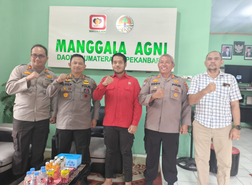 Kapolres Siak AKBP Asep Sujarwadi Kunjungi Kantor Manggala Agni Daops IV Kabupaten Siak