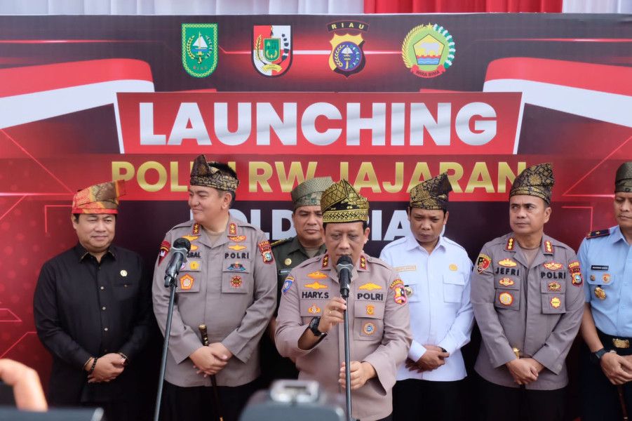 Guna Meningkatan Keamanan dan Pendekatan dengan Masyarakat, Polda Riau Launching Polisi RW Serentak Seluruh Jajaran
