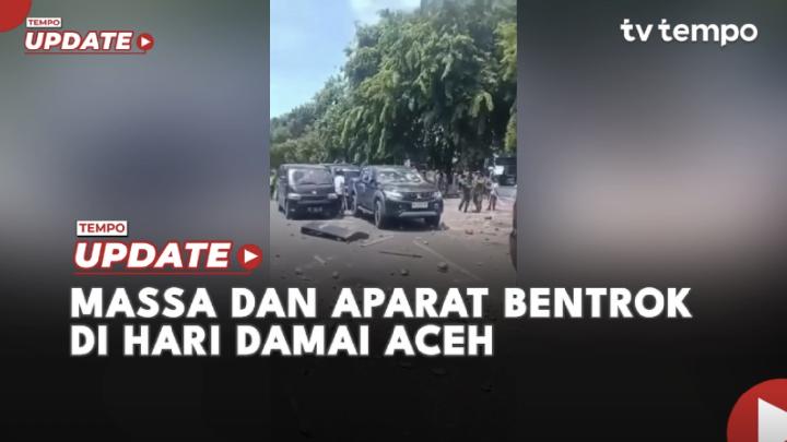 Peringatan Damai Aceh ke-21 di Masjid Raya Berakhir Ricuh