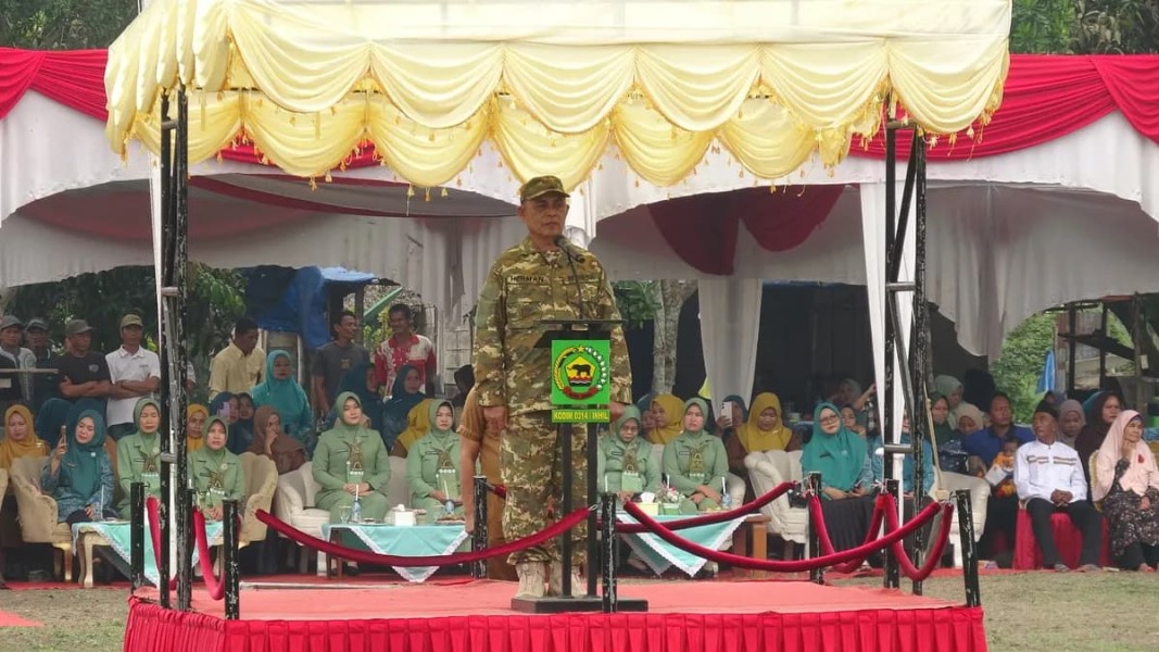 Perkuat Pembangunan Desa, Bupati Herman Buka TMMD ke-130 di Keritang