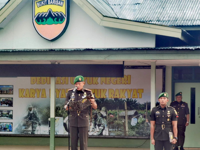 Kodim 0302/Inhu Gelar Upacara Memperingati Hari Juang Kartika ke - 78  Dengan Khidmad