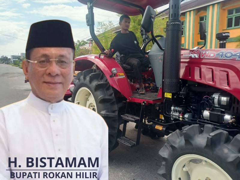 Rohil Terima 48 Unit Mesin Tanam Padi, Bupati H. Bistaman : Terima Kasih Bapak Presiden dan Mentan