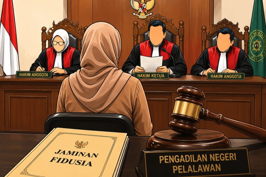 Vonis Jauh Lebih Ringan dari Tuntutan JPU, Terdakwa Kasus Fidusia Terima Putusan PN Pelalawan.