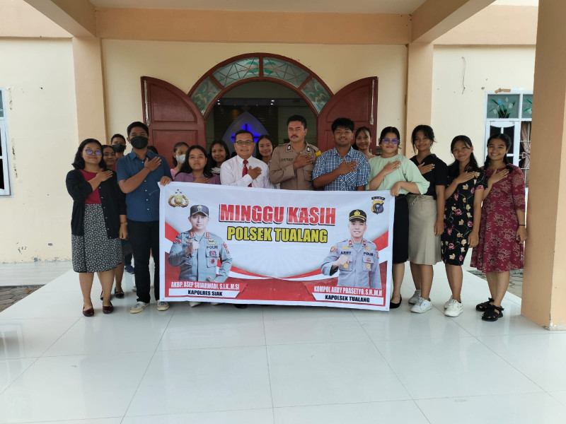 Polsek Tualang laksanakan kegiatan Minggu Kasih