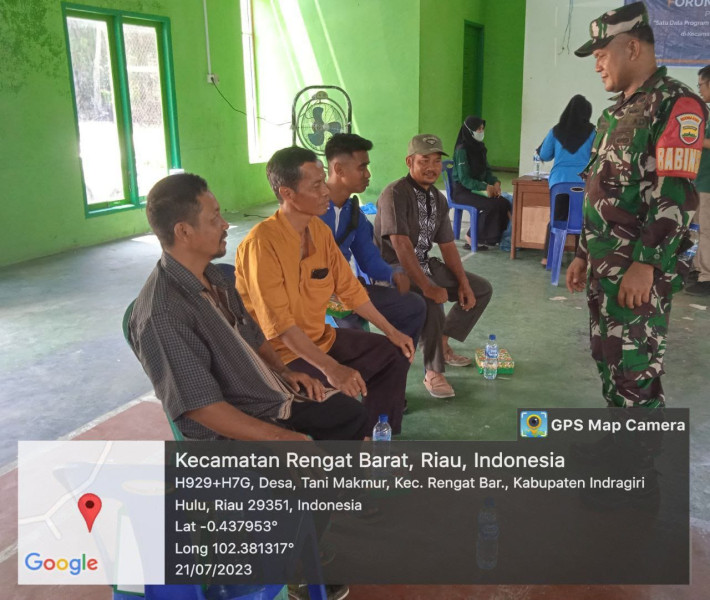 Hubungan Antara Babinsa Dengan Warga Binaan Dibangun Dengan Jalinan Keakraban Komsos