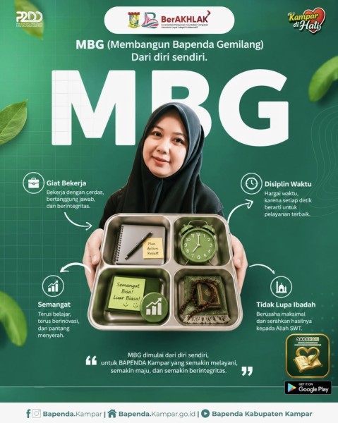 Transformasi Budaya Kerja: Bapenda Kampar Resmi Luncurkan Gerakan MBG Demi Pelayanan Publik yang Gemilang
