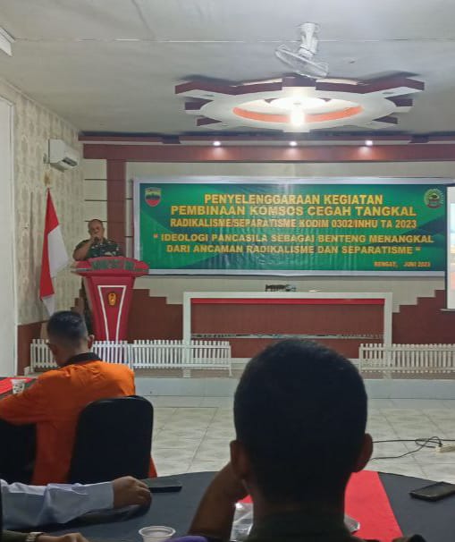 Cegah Tangkal Radikalisme, Kodim 0302/Inhu Gelar Komsos