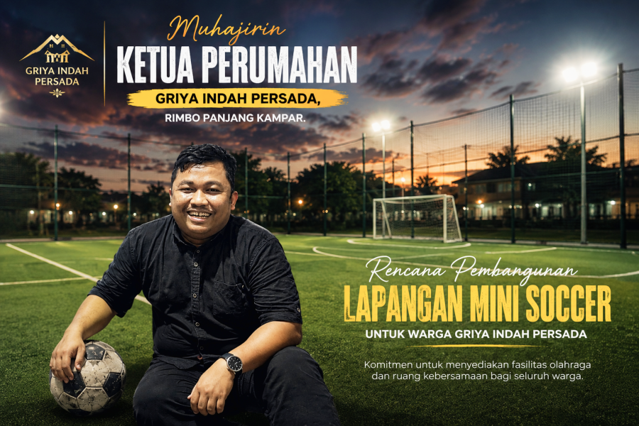 Muhajirin Siringo Ringo Usung Mimpi Besar: Mini Soccer Jadi Ikon Baru Griya Indah Persada