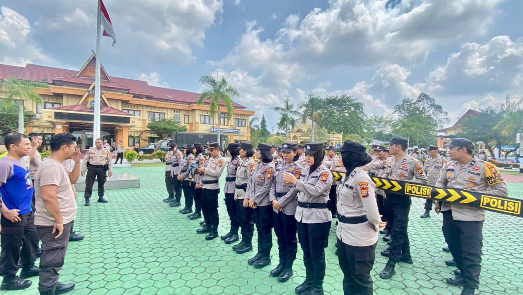 Tingkatkan Kemampuan Personil, Satsamapta Polres Siak Gelar Latihan Gabungan