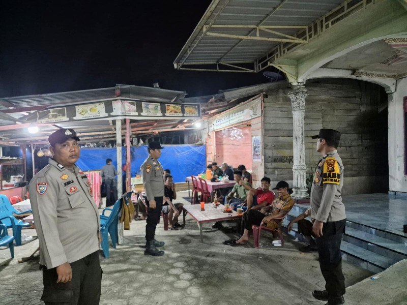 Polsek Pujud Gelar KRYD Malam Hari, Antisipasi C3, Narkoba hingga Premanisme