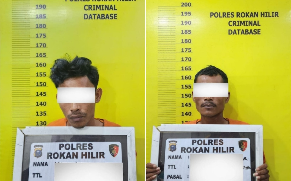 Tipidter Sat Reskrim Polres Rohil Telah Amankan 2 Diduga Pelaku Tindak Pidana Kehutanan Bersama 2 Unit Excavator