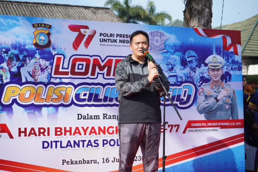 Memeriahkan HUT Bhayangkara ke-77, Polda Riau Gelar Lomba Polisi Cilik