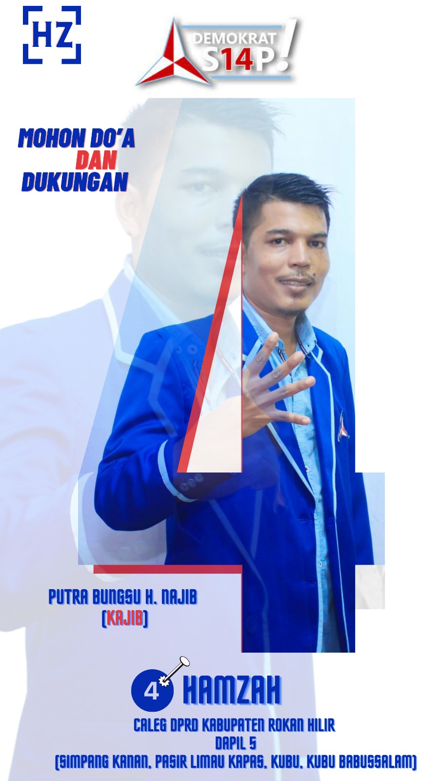 Berjuang Untuk Masyarakat Palika, Hamzah Bin H Kajib Maju Caleg DPRD Rohil